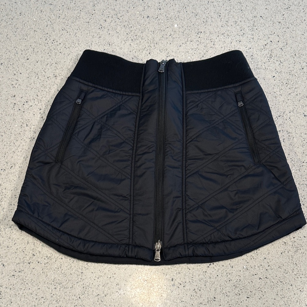 Prana Black Quilted Women's Skirt